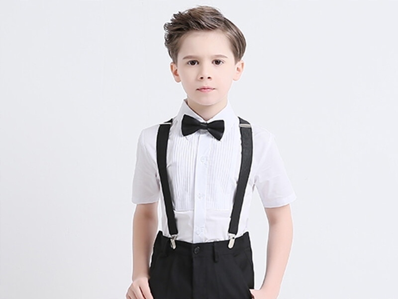 L69 Czarne SZELKI CHŁOPIĘCE DZIECIĘCE REGULOWANE Rodzaj do spodni