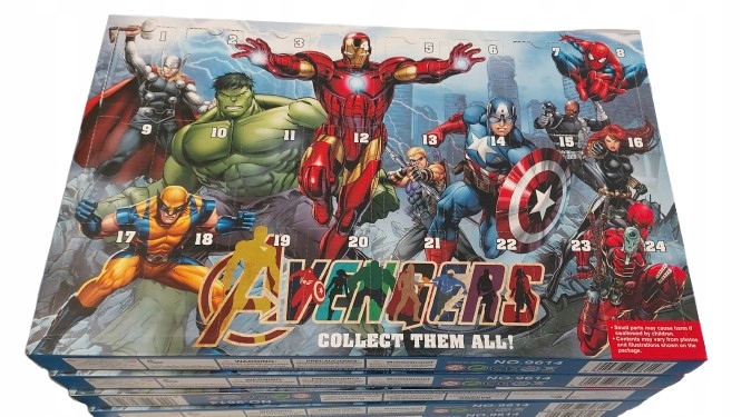 Адвент-календарь Avengers, 24 сюрприза, от 3 лет