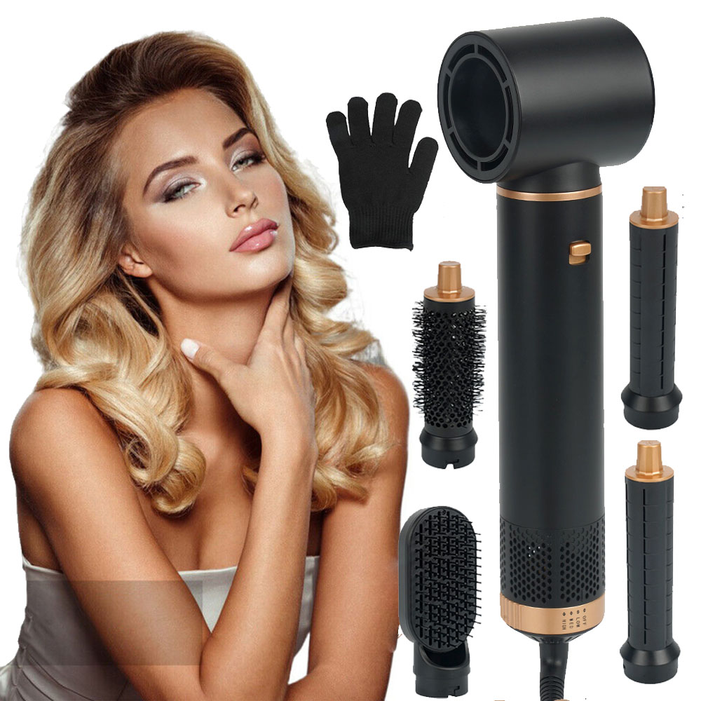 Sada Vysoušeč Vlasů Na Vzduchu Pro Narovnávání Vlasů 5V1 1000W