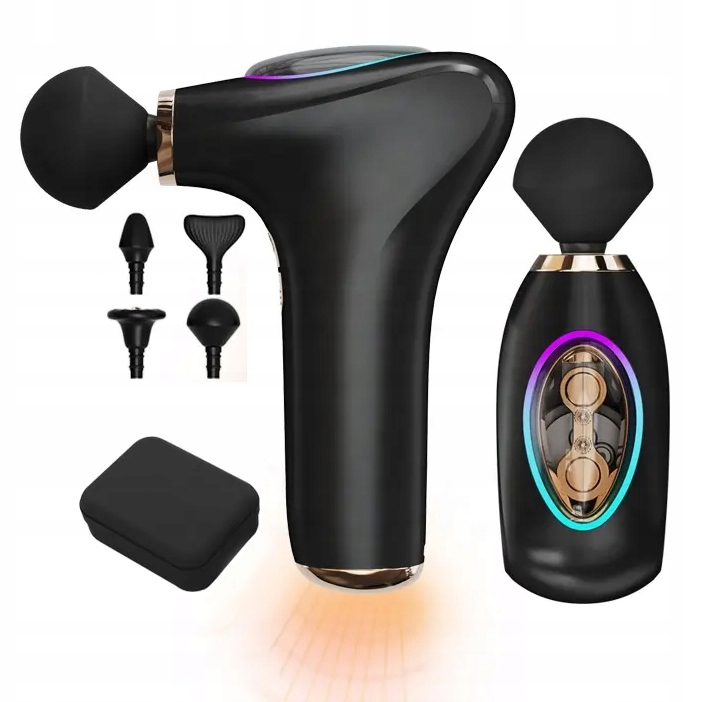 Eksluzywny Pistolet Do Masażu Masażer Elite Black w podróż