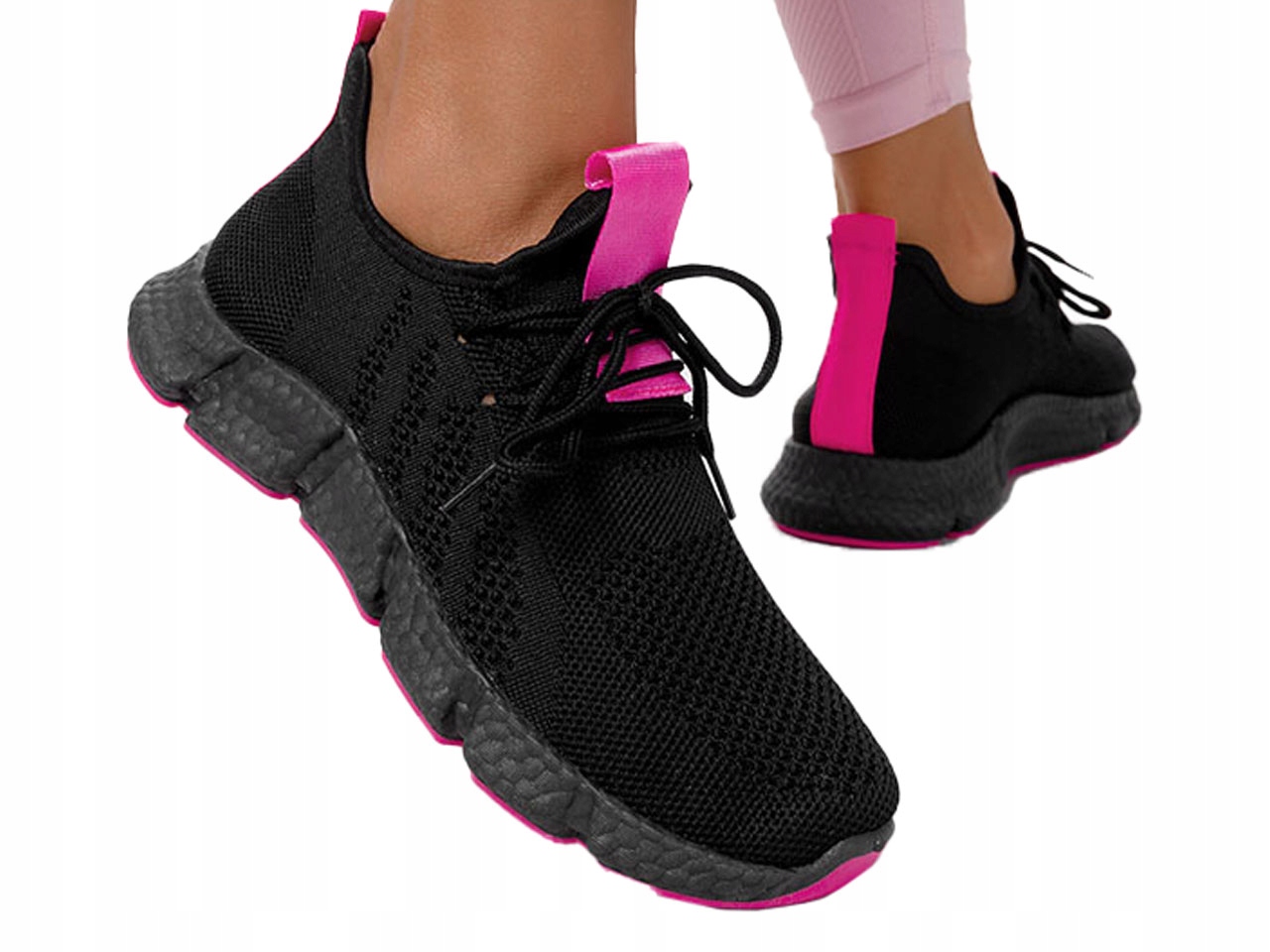 BUTY SPORTOWE SNEAKERSY NA PLATFORMIE MODNE NEW 36