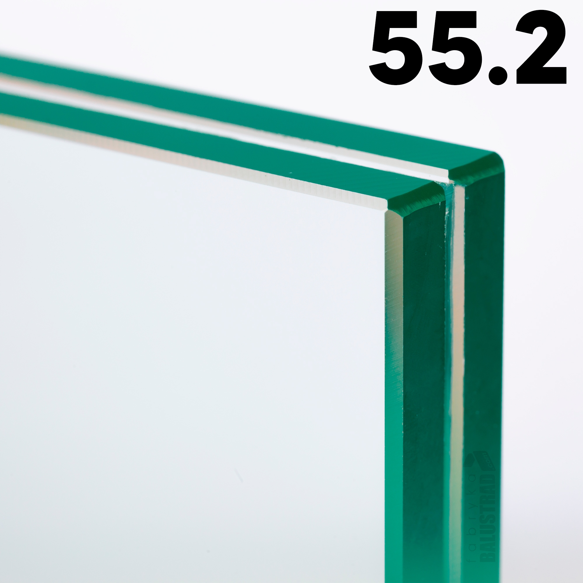 Szkło bezpieczne laminowane hartowane 55.2 75x120