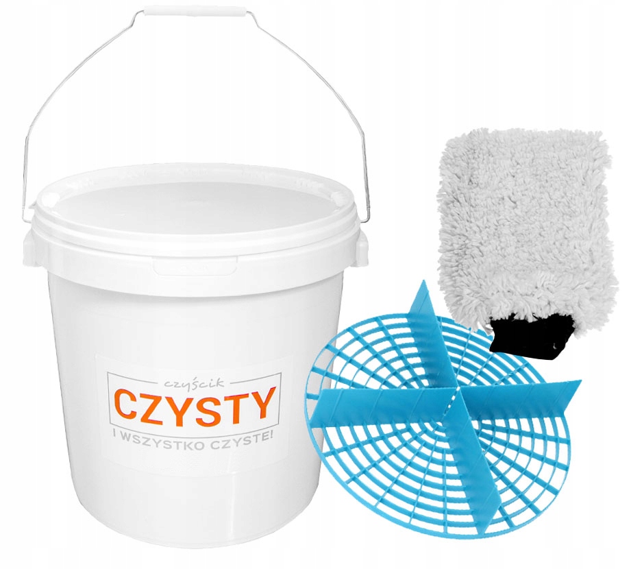 

Wiadro 18L + Separator + Rękawica Do Mycia Biała