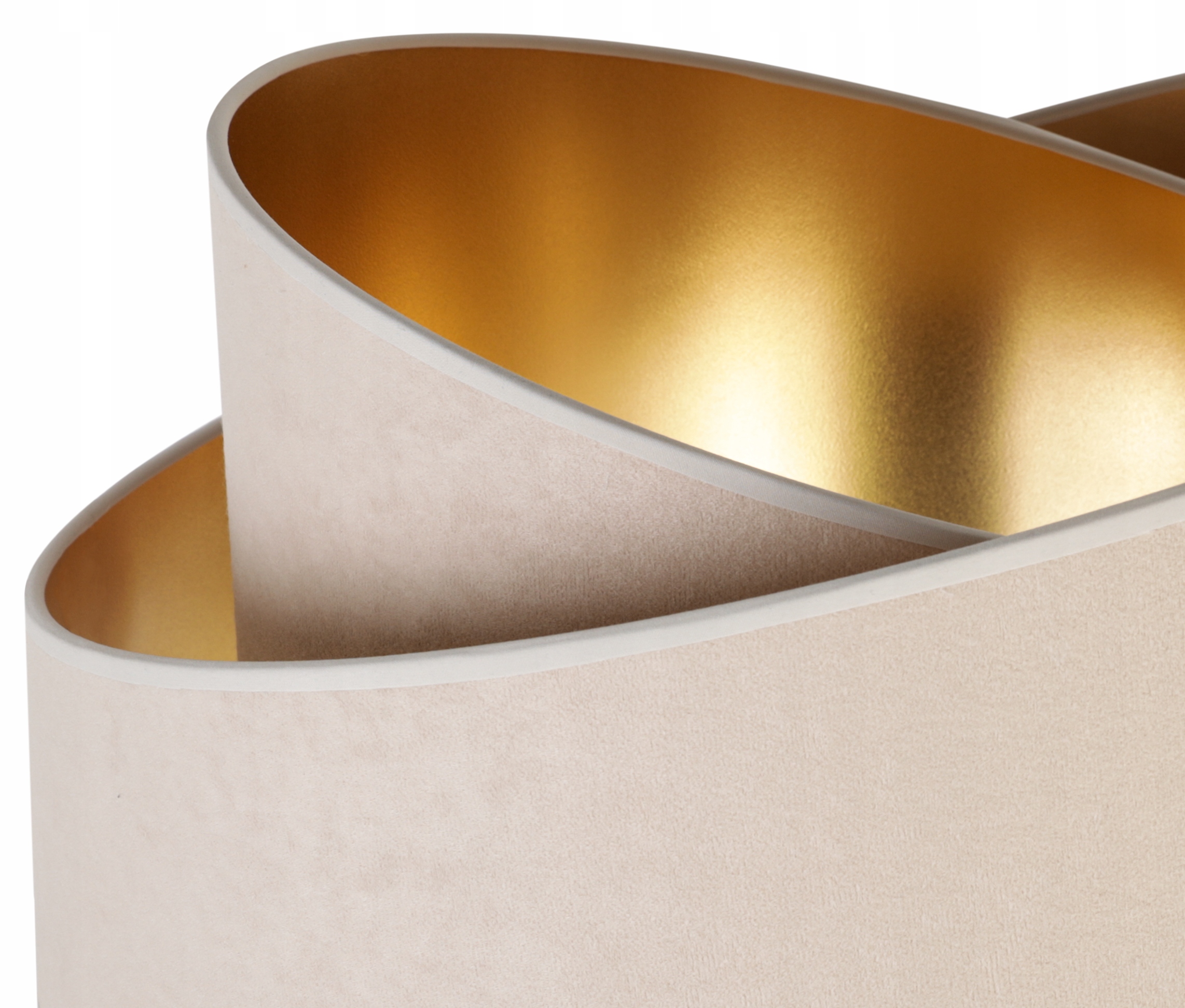 LAMPA WISZĄCA SUFITOWA ŻYRANDOL ABAŻUR ZŁOTY 45 CM Marka Light Home