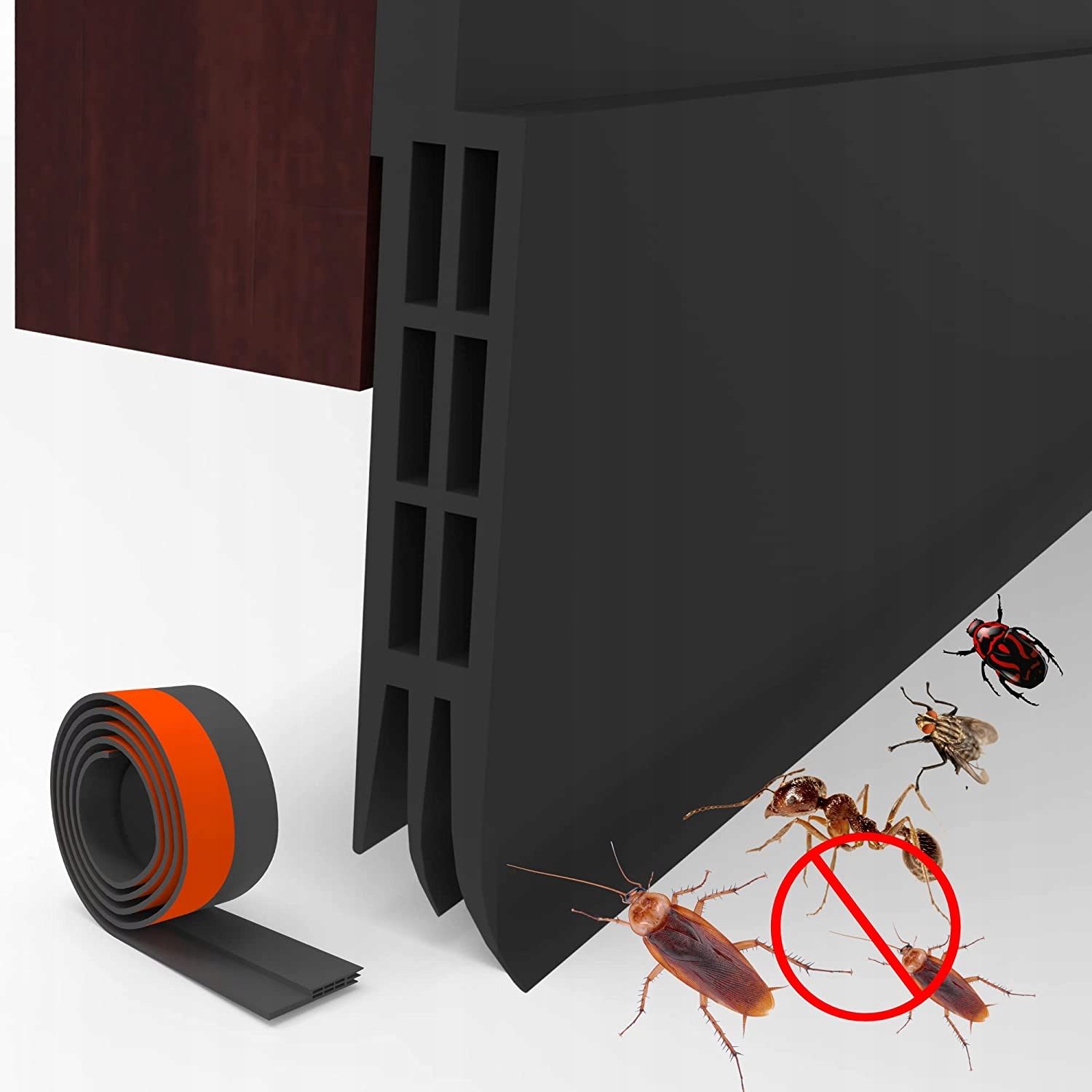 

Listwa uszczelniająca pod drzwi Czarna 1MX4CM
