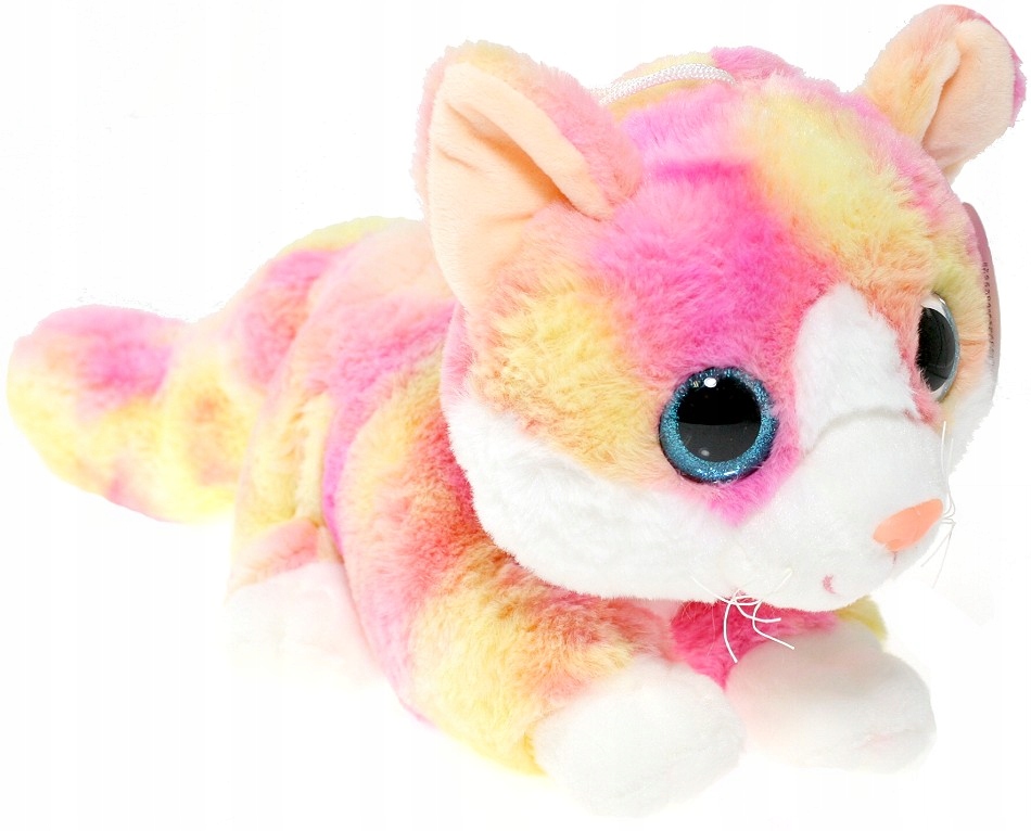 

Maskotka Kotek puszysty różowy (Głos) - 35/20cm