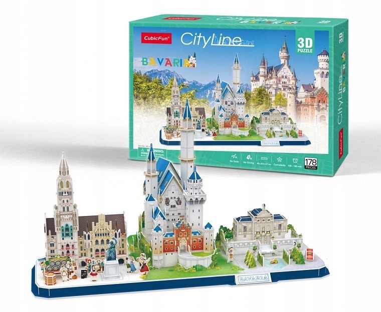 

Puzzle 3D Cityline Bavaria 178el Zamek Pałac