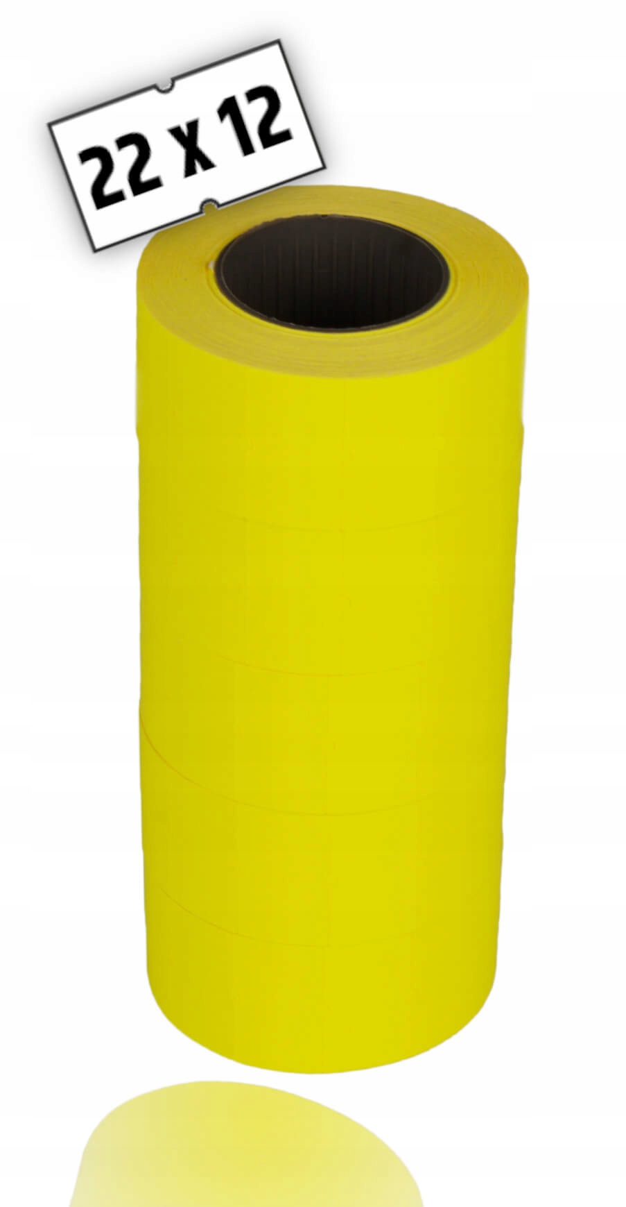 TAŚMA DO METKOWNICY JEDNORZĘDOWEJ CENÓWKA TAŚMY Kod producenta cenówki etykiety metek 22x12 ręczne