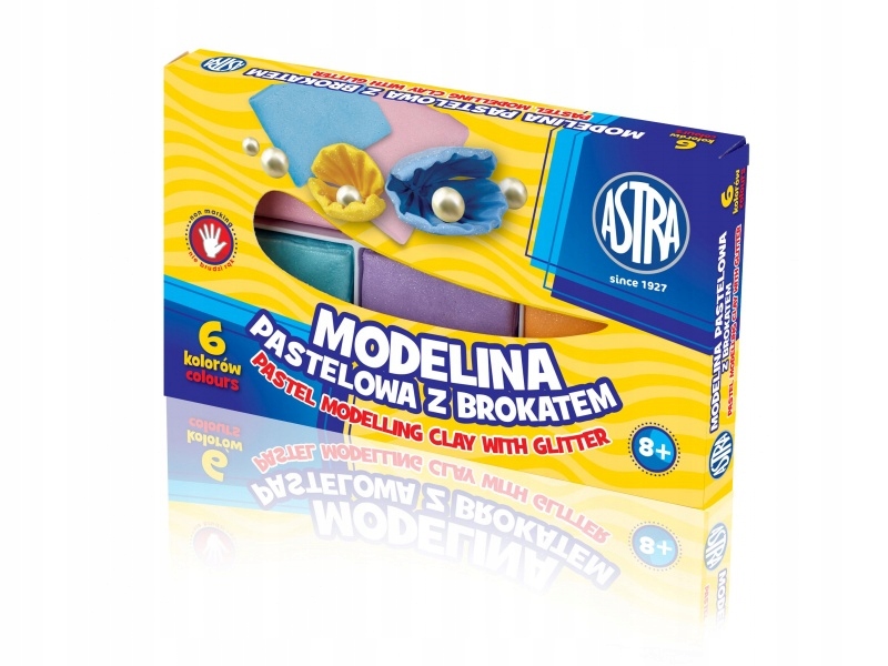 Astra Modelovací Hmota Do Trouby Modelina Pastelová Se Třpytkami 6ks ...