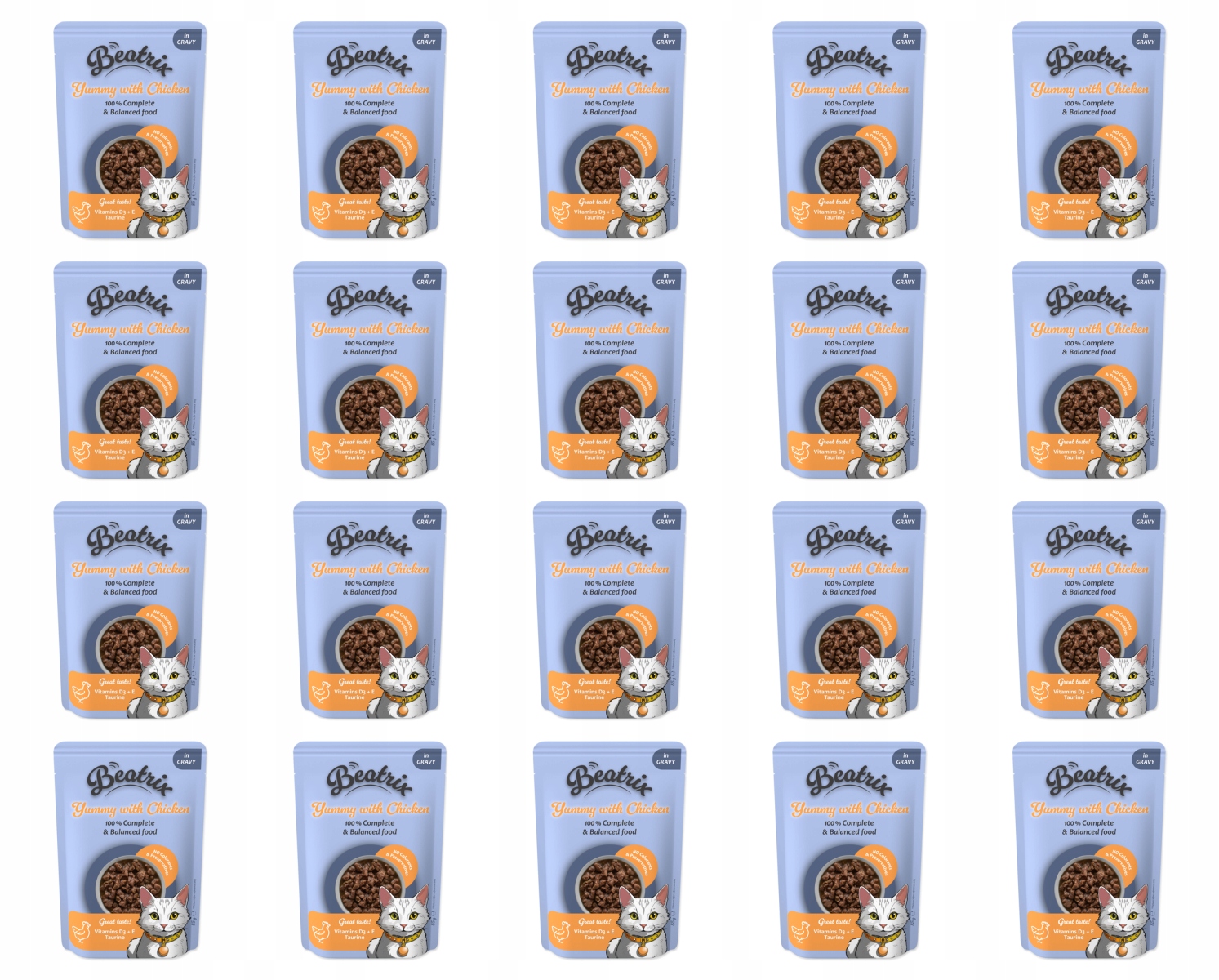 Levně Kapsička Beatrix Adult s kuřecím 85g balení 20 ks