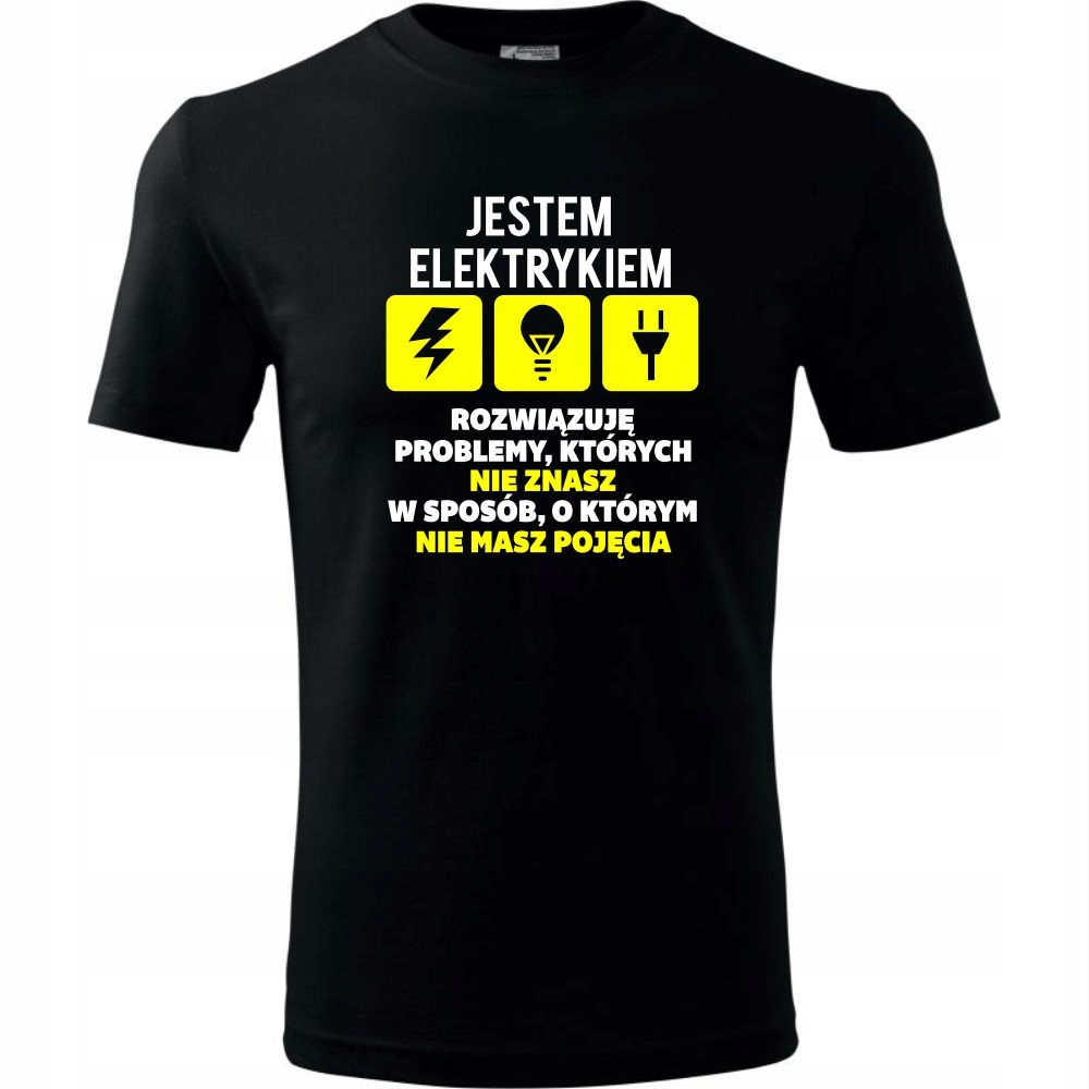 

Męska Koszulka Dla Elektryka Urodziny