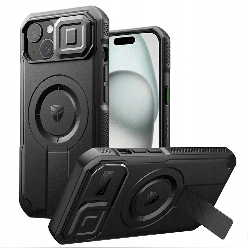 Pancéřové Pouzdro Dexnor pro iPhone 15, kryt, ochrana displeje, magsafe pouzdro