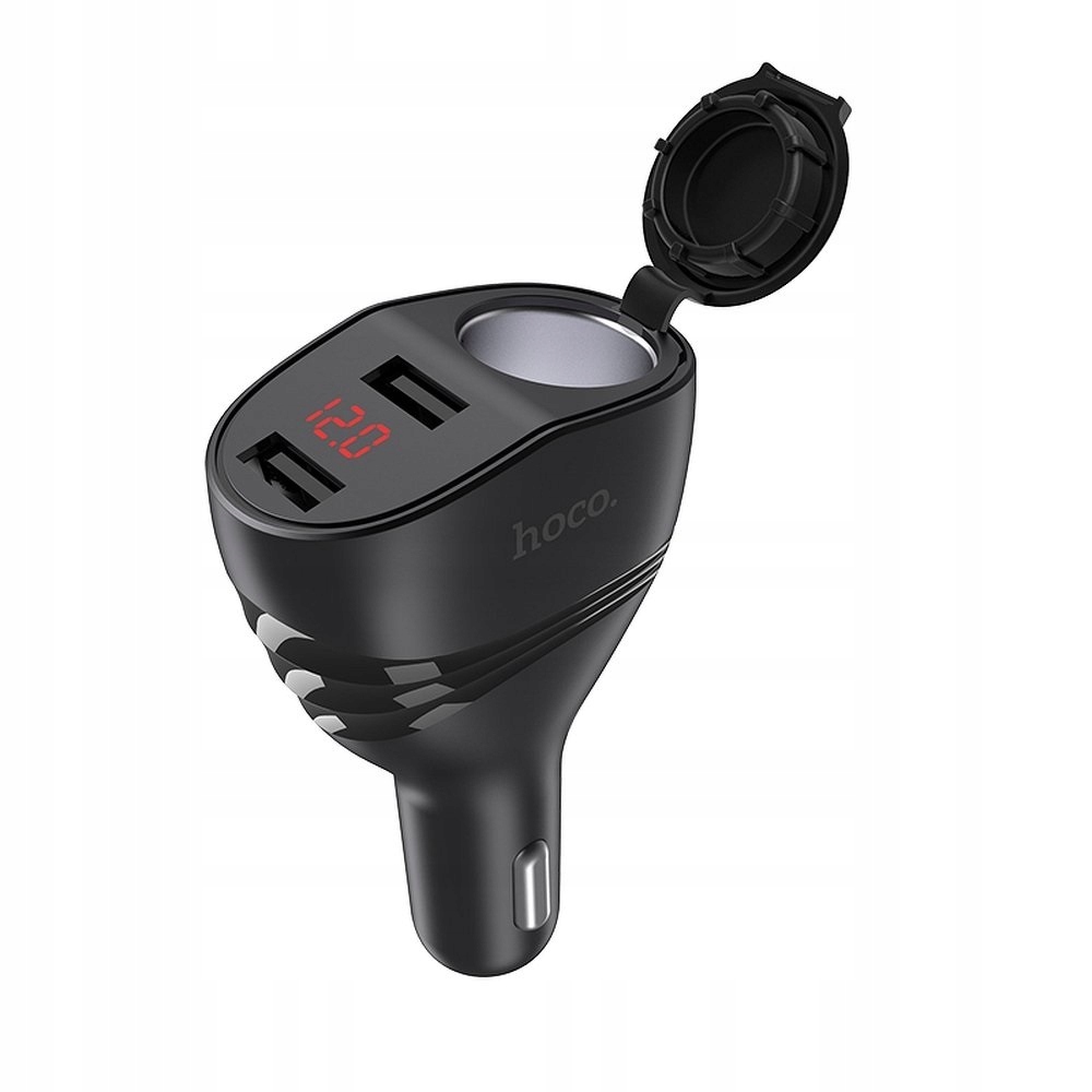 

Ładowarka samochodowa Hoco 2xUSB + gniazdo 3.1A