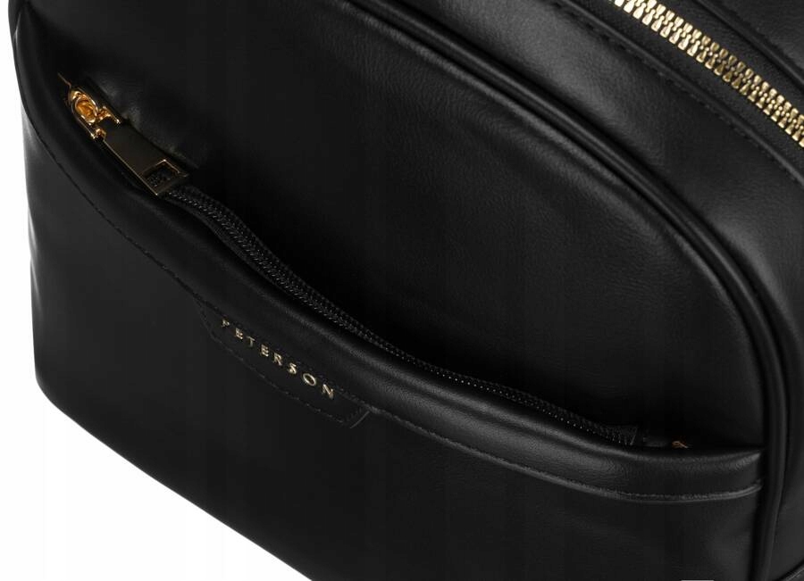 Plecak damski PETERSON modny miejski pojemny plecaczek ekoskóra Kolekcja PTN PLEC-ALE