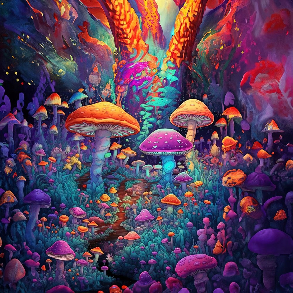 DICE TRAY TACKA NA KOŚCI KRAINA GRZYBÓW 22X22 CM Liczba ścian 4