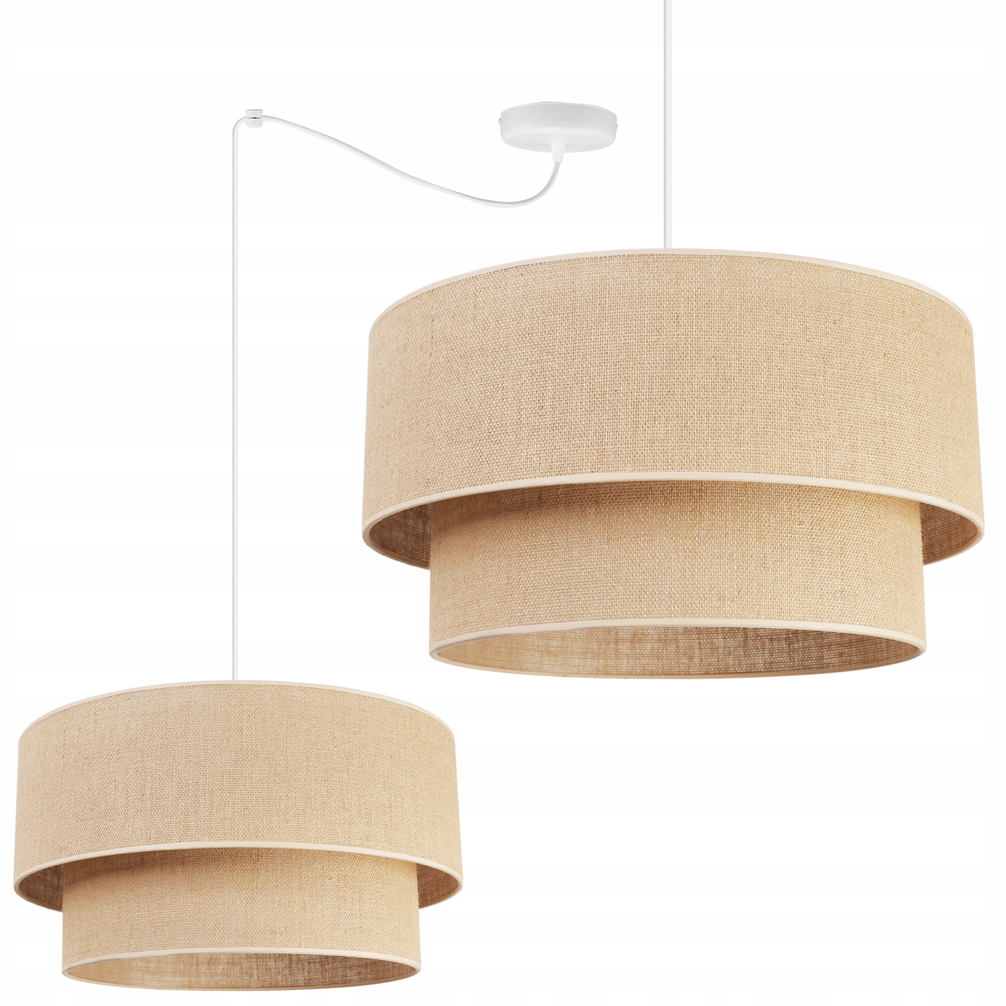 Závesná Lampa Luster Tienidlo Boho Juta Pavúk Nad Jedálenský Stôl Do Obývačky