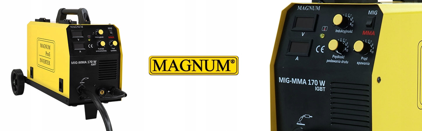 Spawarka MAGNUM MIG 170W MMA IGBT 160A MIGOMAT Średnica drutu 1 mm