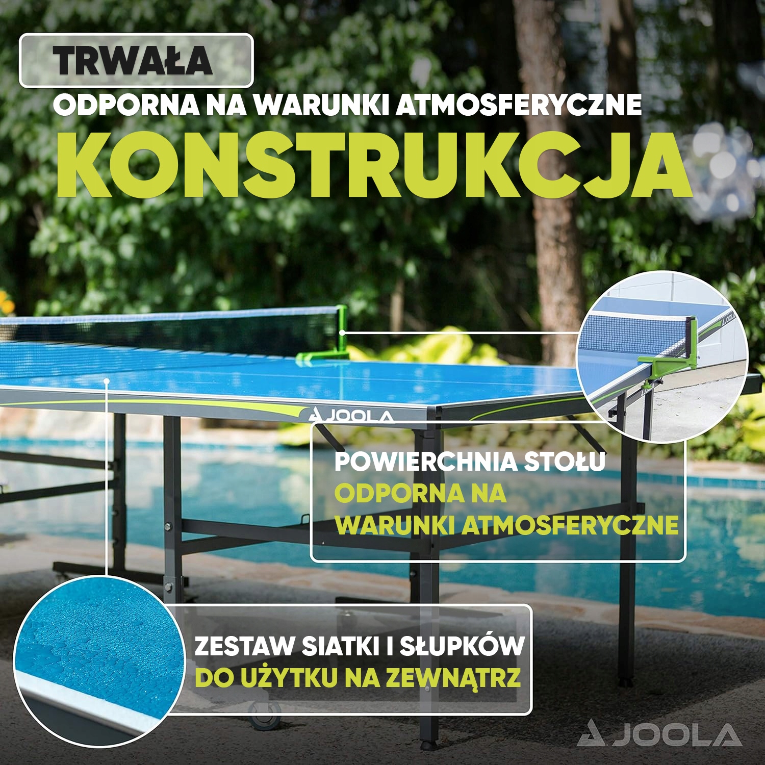 Stół do tenisa stołowego Rally TL Outdoor Joola Marka Joola