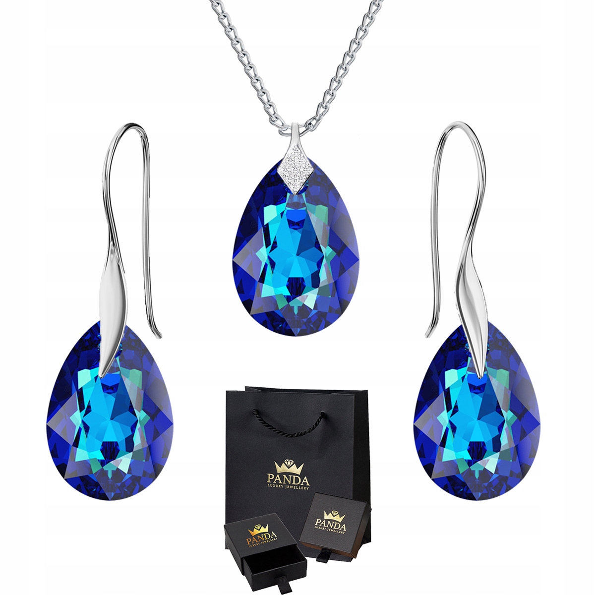 

Komplet Biżuterii Haki Swarovski Srebro Prezent