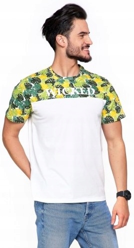 

Moraj T-shirt Liście Koszulka Krótki Rękaw 3XL