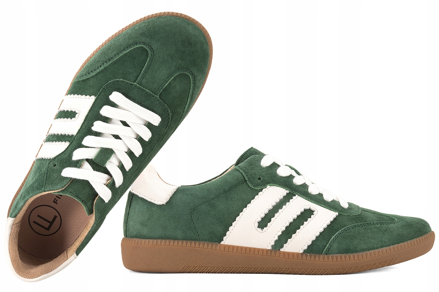 Filippo DP7492 Dámské Sportovní Polobotky Kožené Tenisky, zelené, velikost 38