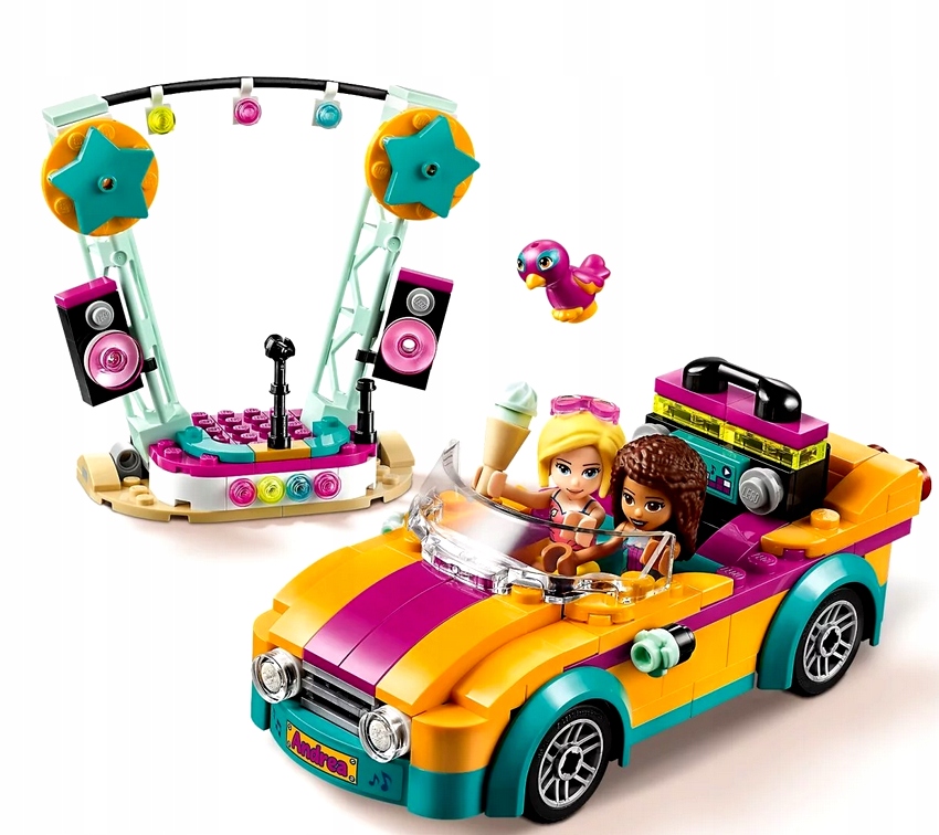 LEGO 41390 FRIENDS Samochód i scena Andrei Wiek dziecka 6 lat +