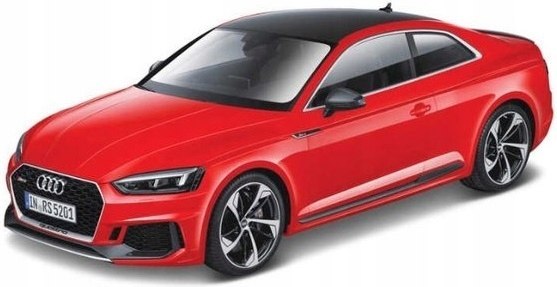 Audi Rs 5 kupé červené 1:24 model Bburago 21090