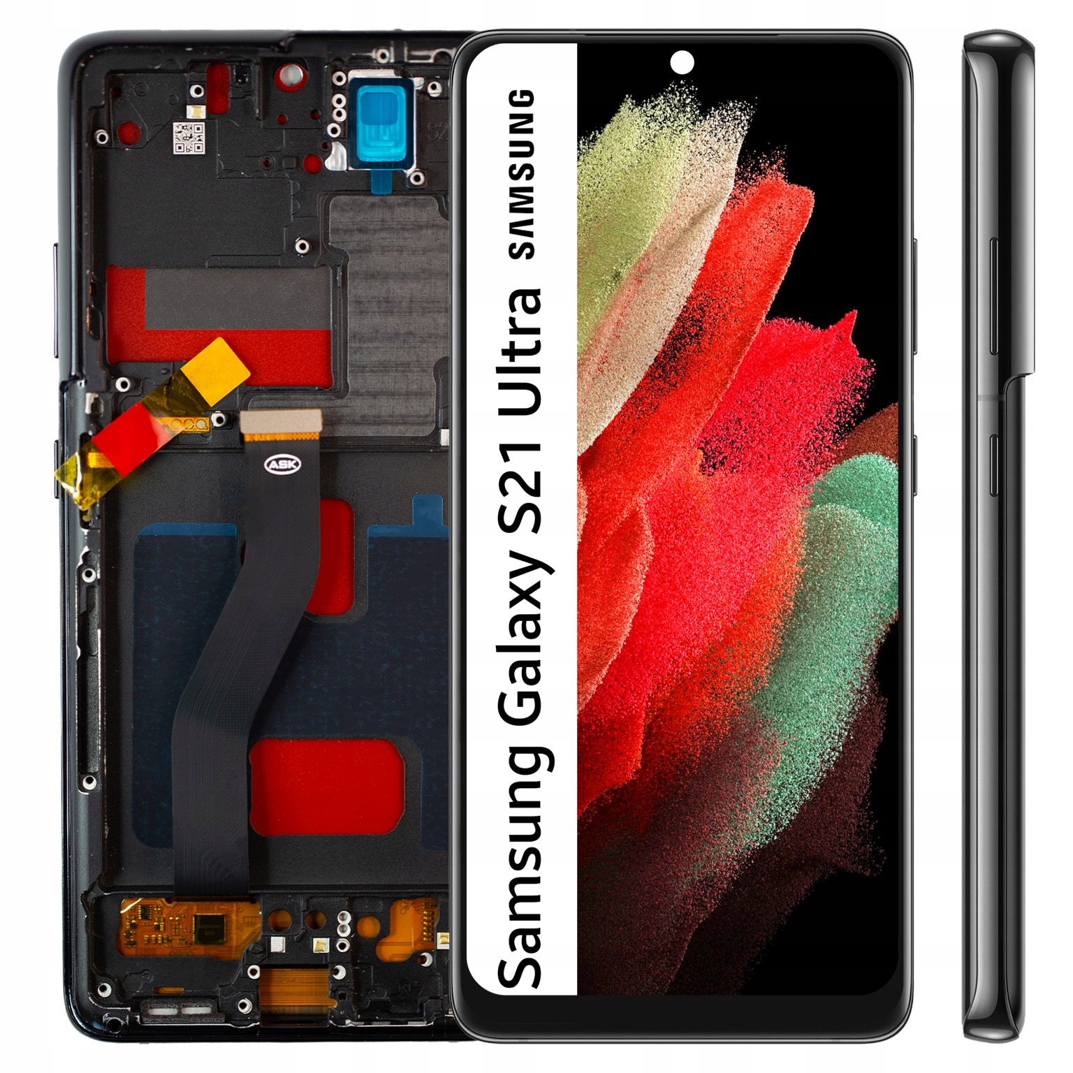 Incell do Samsung Galaxy S21 Ultra LCD Czarny Dotyk Ramka Czarna