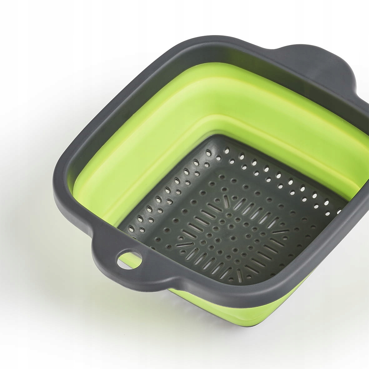 Składane sito, tworzywo sztuczne, antracyt / ziele