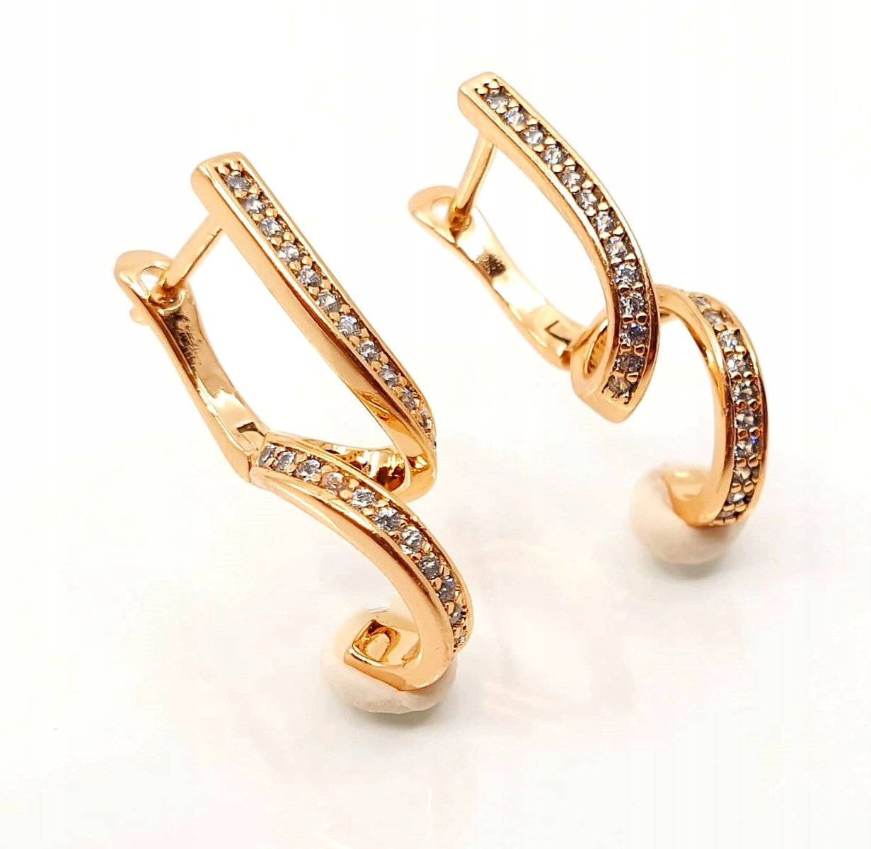 

757k Złote Kolczyki z cyrkoniami