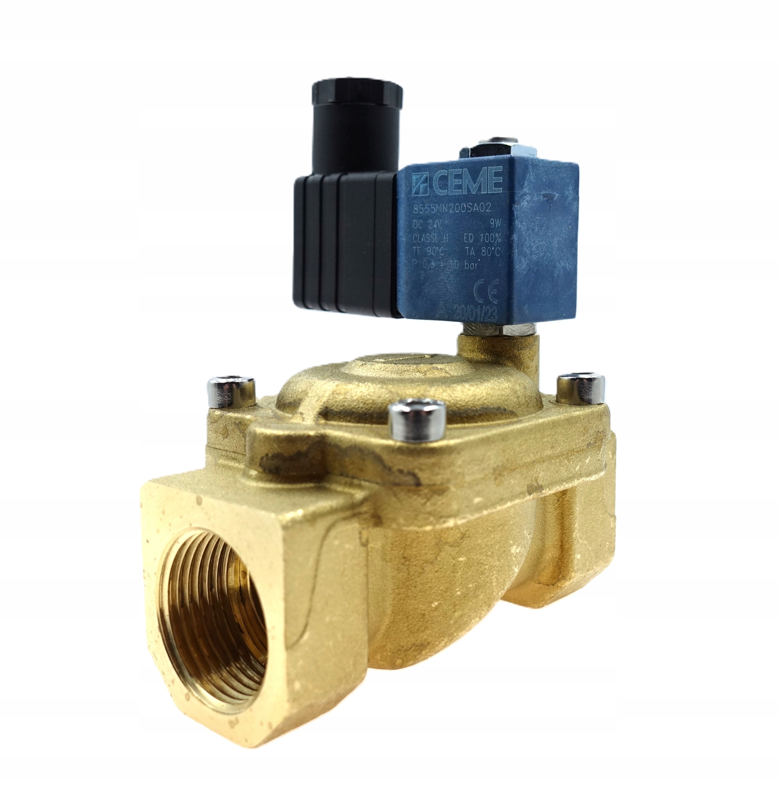 Elektroventil Normálně Uzavřený 3/4 Nc 2/2 24V DC Ceme 8555 Voda Vzduch