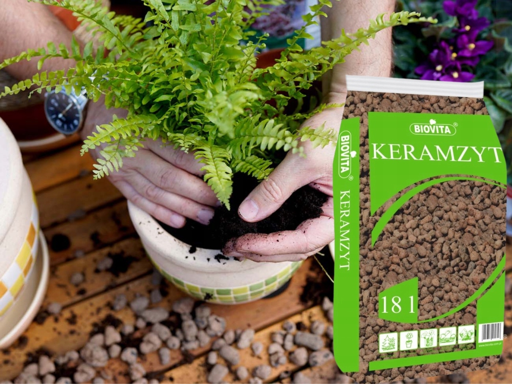 KERAMZYT DRENAŻ DLA ROŚLIN DO DONICZKI AŻ 18L Frakcja 8-16 mm