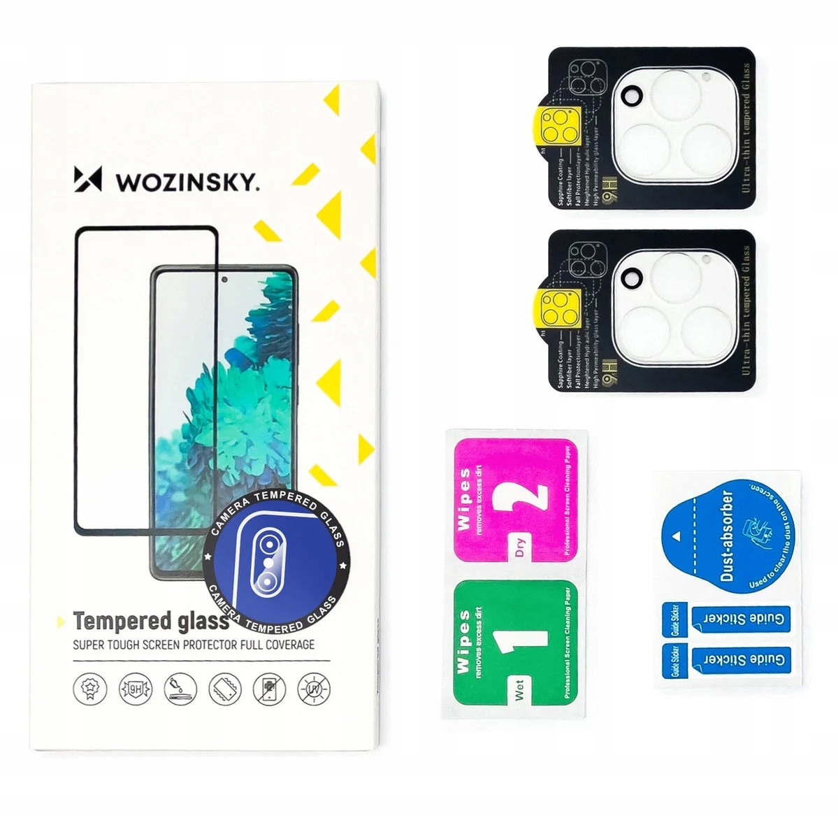 Czarne szkło na aparat Wozinsky Full Camera Glass na iPhone 17 Pro, 2