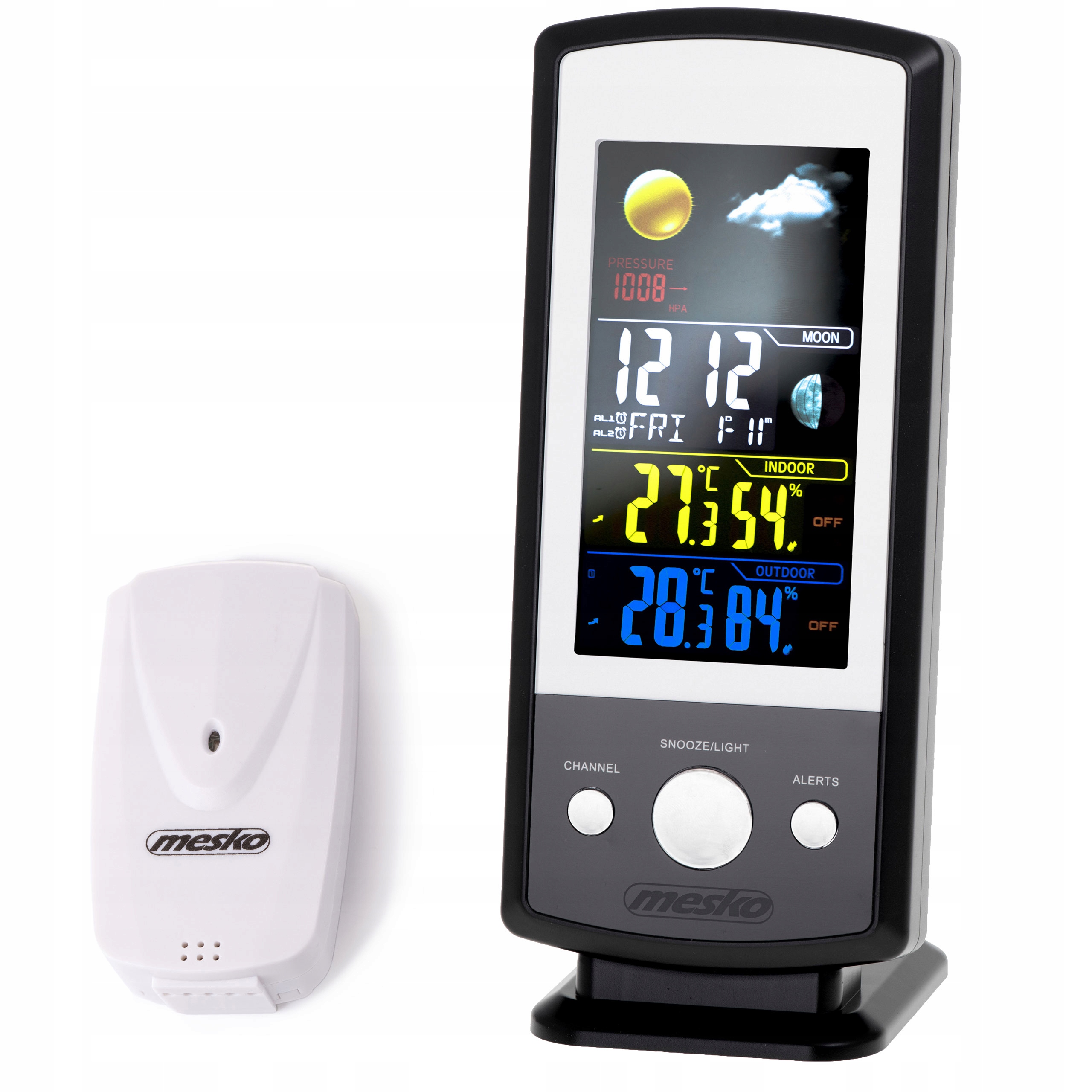 STACJA POGODY TERMOMETR HIGROMETR BAROMETR +ZASIL