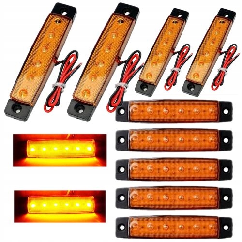 4szt LAMPKI ŚWIATŁO OBRYSOWE OBRYSÓWKI LED ZESTAW Oświetlenie ostrzegawcze Producent części Inny