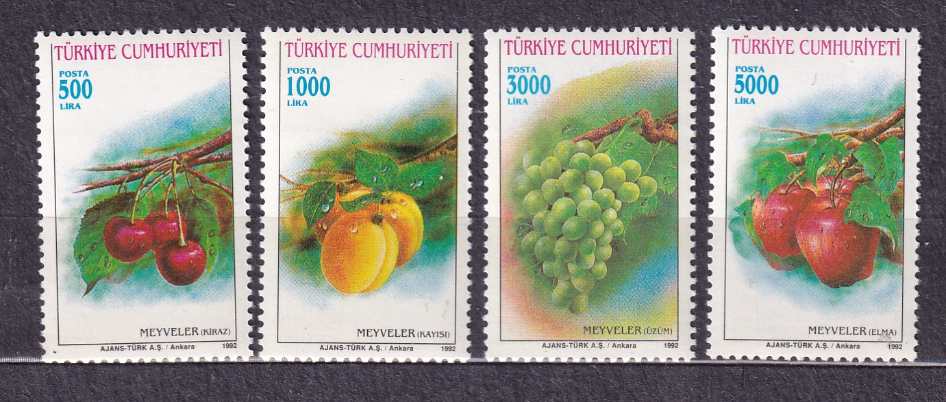 TURCJA** Winogrona, owoce Mi 2969-72