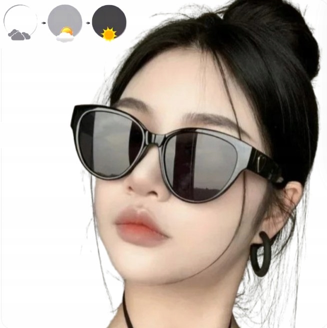 Okulary Korekcyjne fotochromowe damskie przeciwsłoneczne minusy -2.5