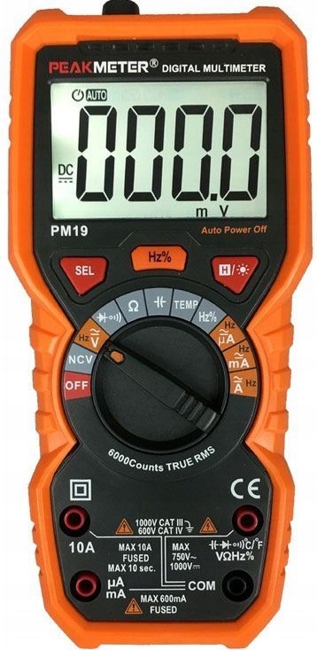 Multimetr PEAKMETER PM19, TRUE RMS