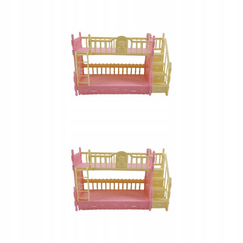 1/2/3 Domek dla lalek miniaturowe łóżko