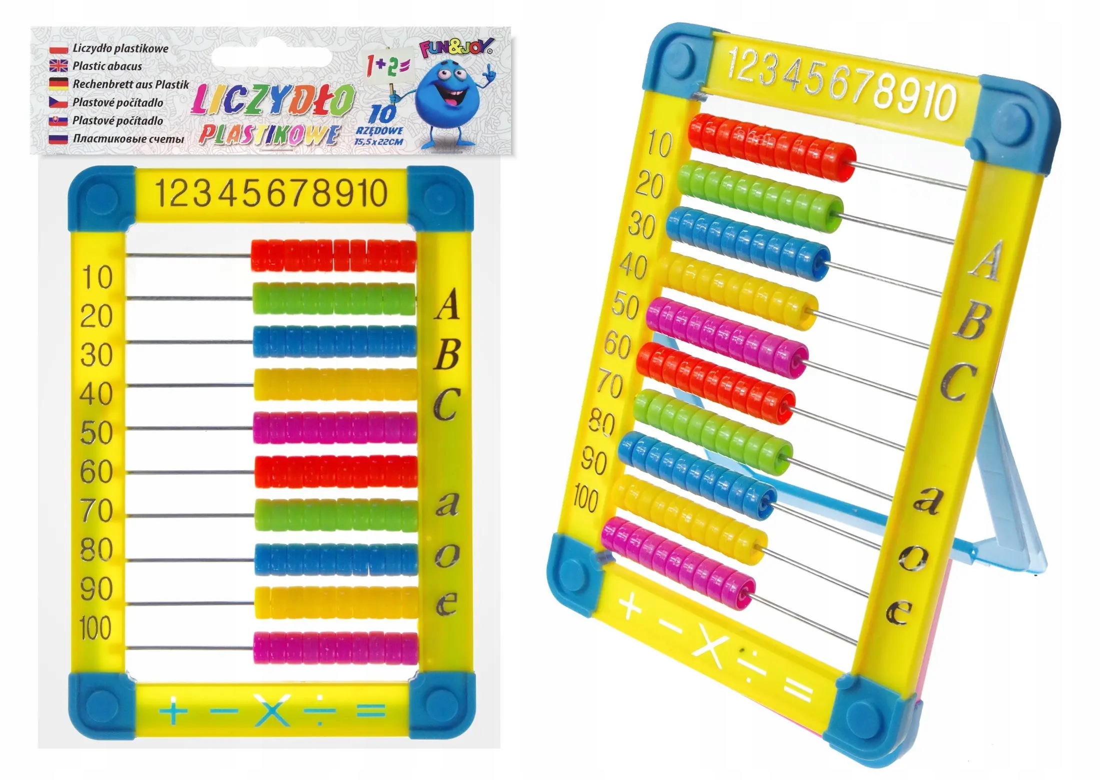 

Liczydło plastikowe 10 rzędowe Titanum Żółty