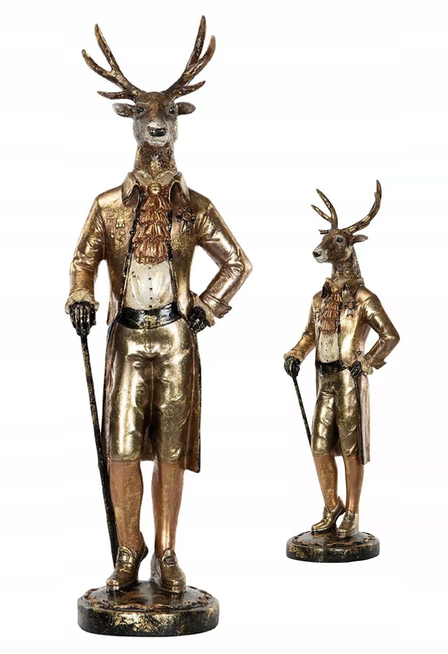 Figúrka Jeleň dekoratívna ozdoba do obývacej izby vysoká ako darček 54 cm