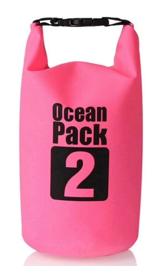 

Worek wodoszczelny, wodoodporna torba 2L - Różowy