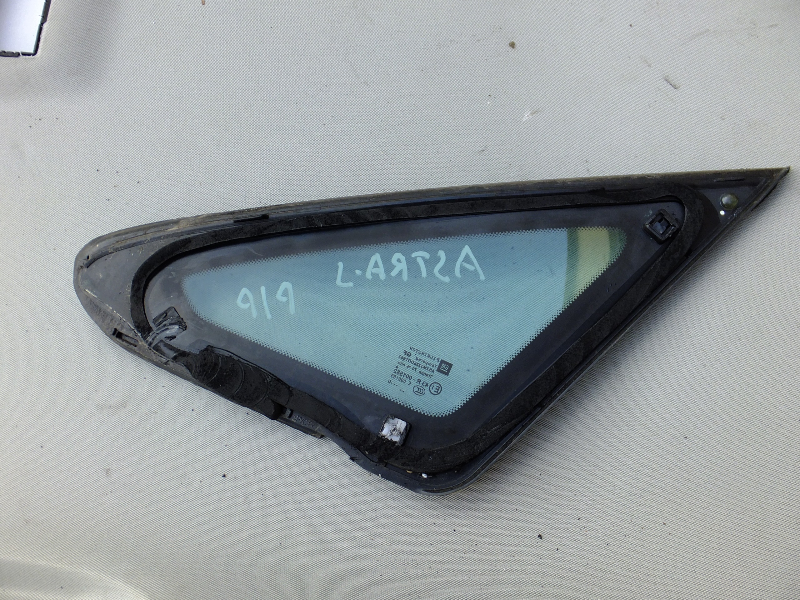window right front opel astra J IV 2010r