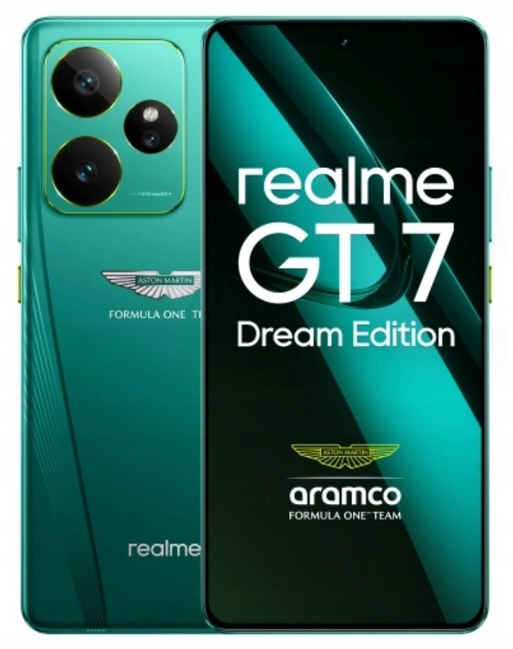 Smartfon realme GT 7 16/512 Aston Martin Formula One Dream Edition Zielony
