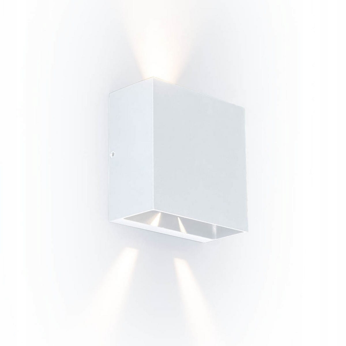 Venkovní nástěnné svítidlo Lutec Gemini Beams Bílá Led IP54 10W