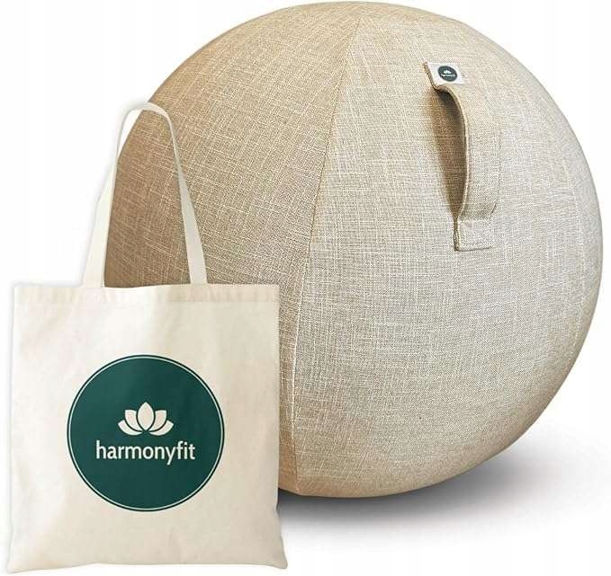 Pokrowiec na piłkę do jogi ćwiczeń Pokrowiec na piłkę 75cm Kolor beżowy