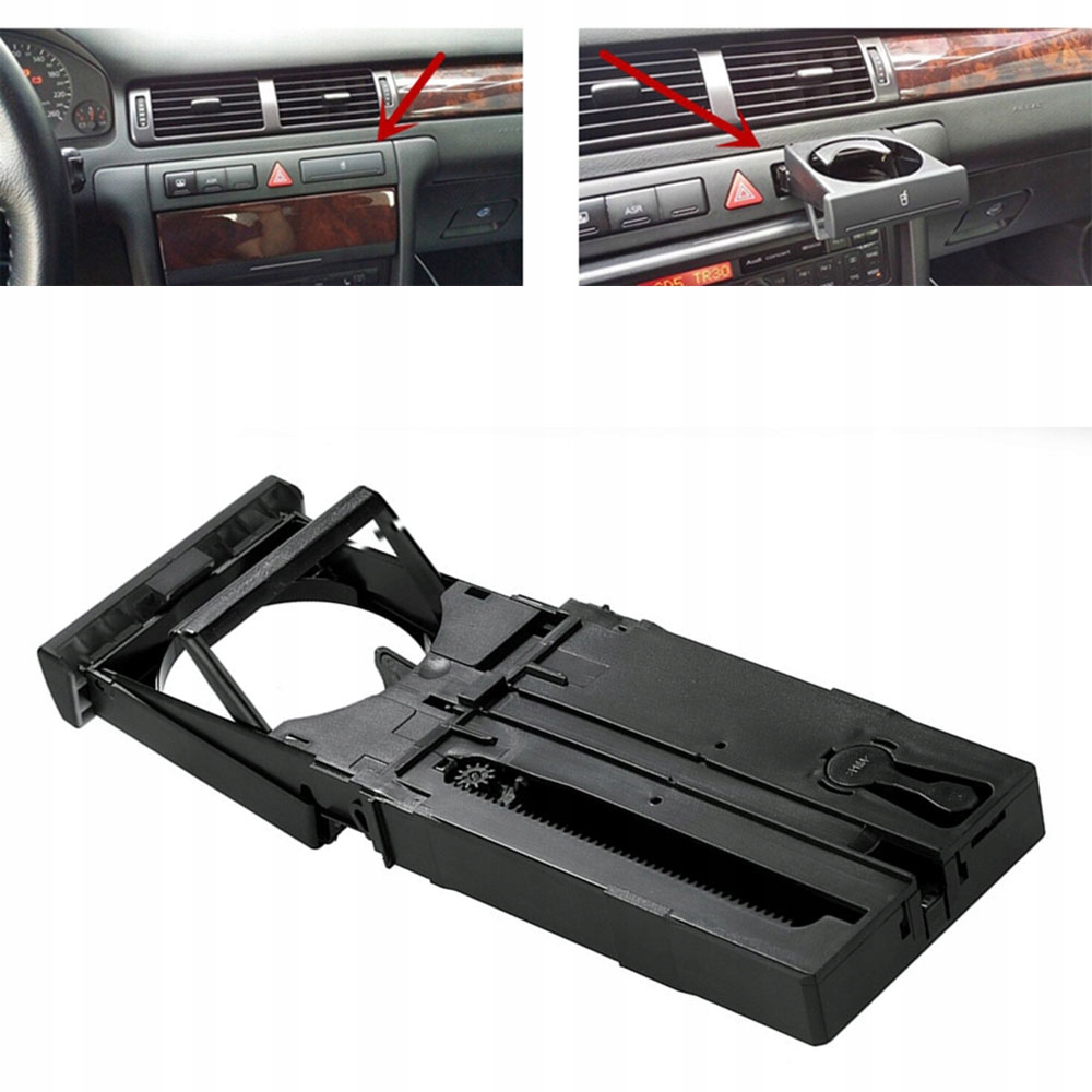 Držák na nápoje s nastavitelnou délkou pro Audi A6 C5 1998–2005