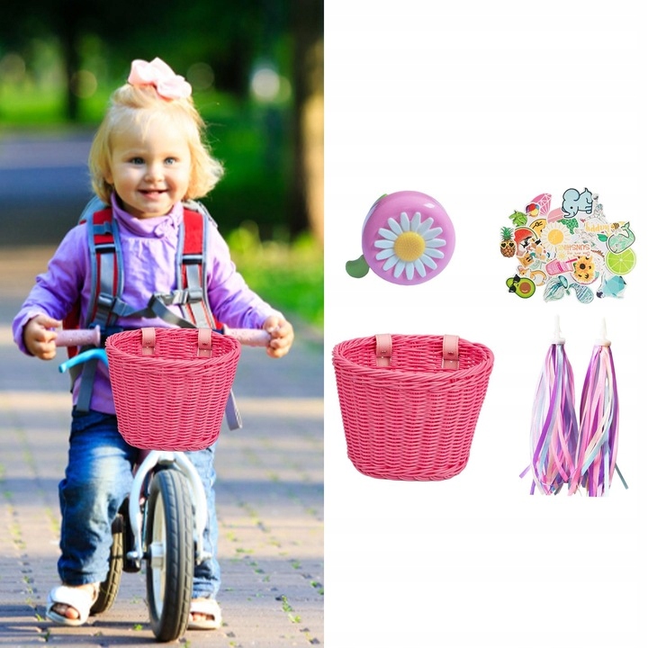 Koszyk rowerowy z kolorowym frędzlem Osprzęt Marka inna marka