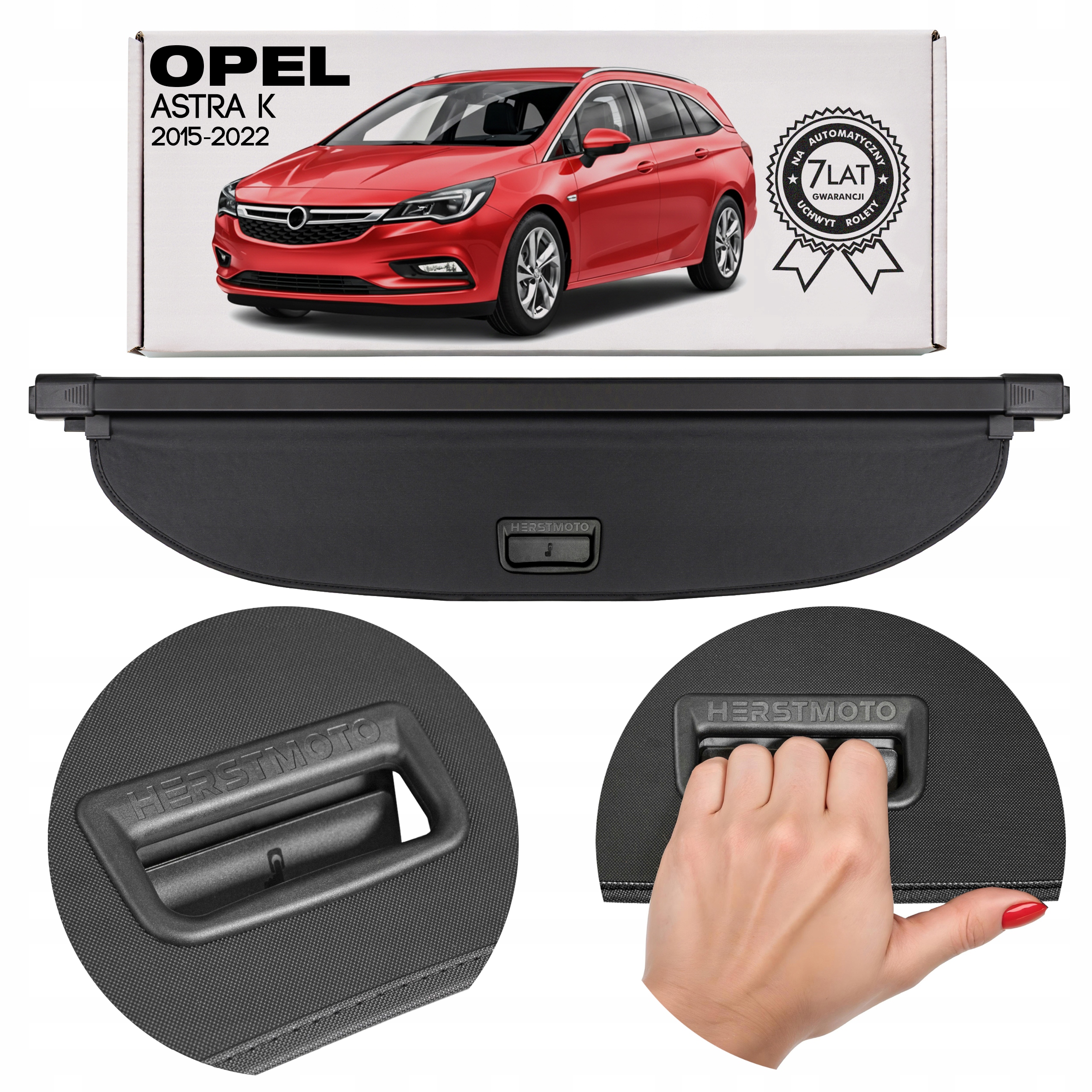 Opel Astra K 2015-2022 Kombi Sports Tourer Roleta Do Zavazadlového Prostoru Černá 39080257