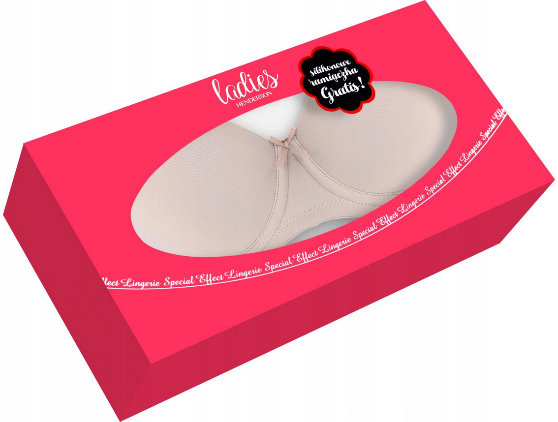 HENDERSON BIUSTONOSZ RAFF BARDOTKA BEŻOWY 80 D Rozmiar inny